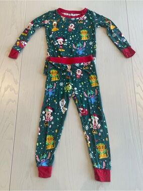 Little Sleepies Disney Christmas Party Parade Two Piece Pajama Set 2T